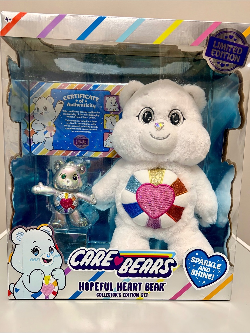 Care Bears (2022) Limited Edition “Hopeful Heart” 14” Bear Plush Collector Set